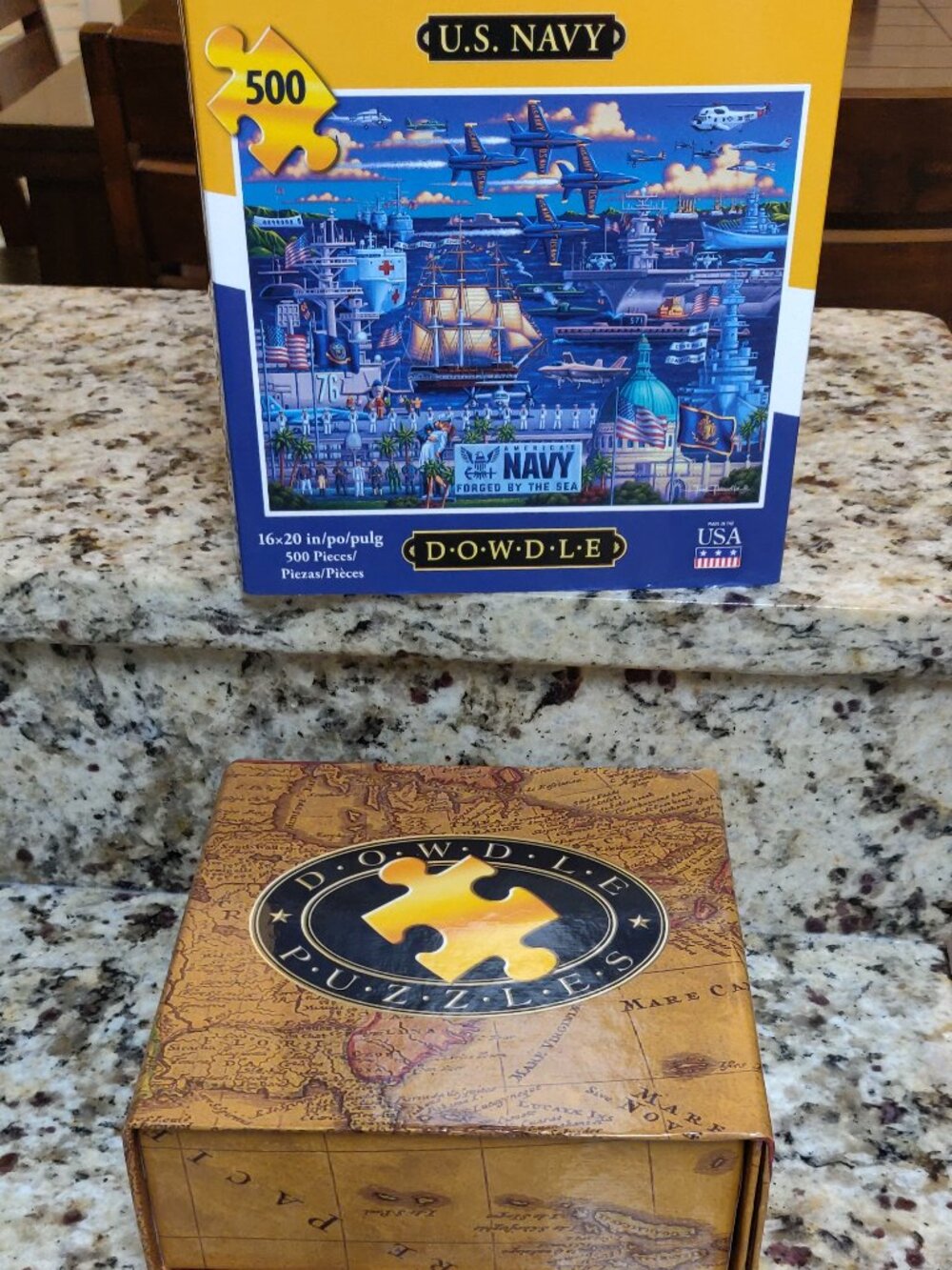 Dowdle Puzzles U.S. Navy Folk Art Puzzle 500 Piece